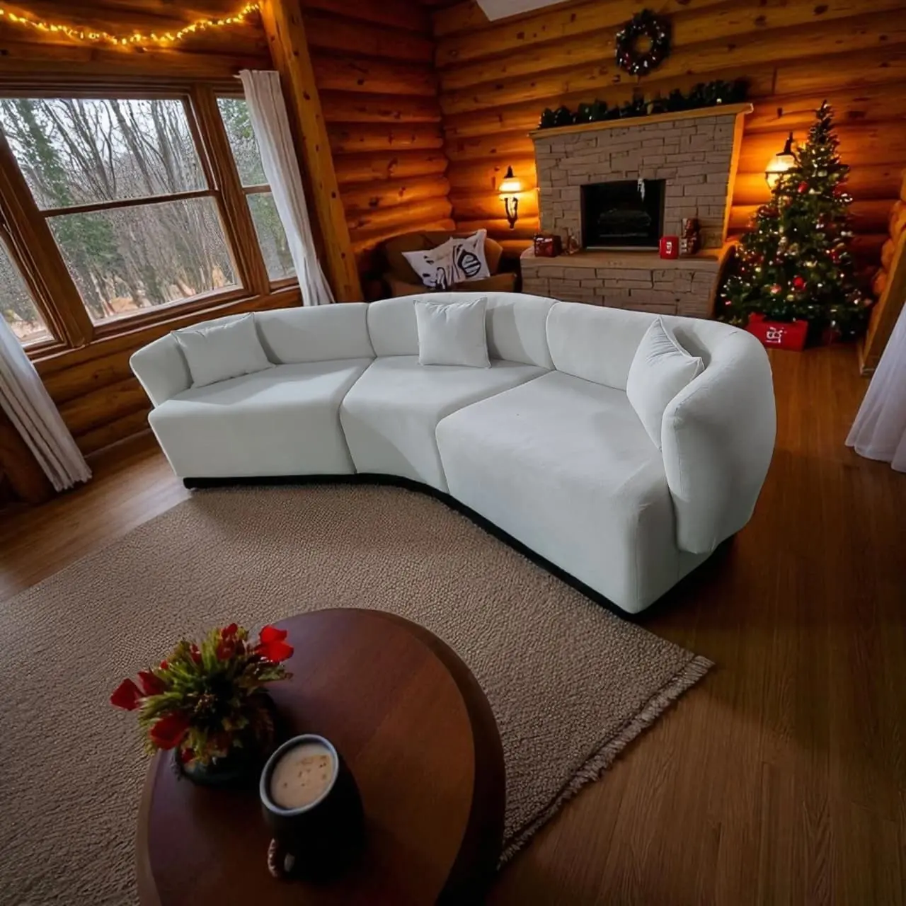 Luxury sofa - vegan leather furniture exporter from India